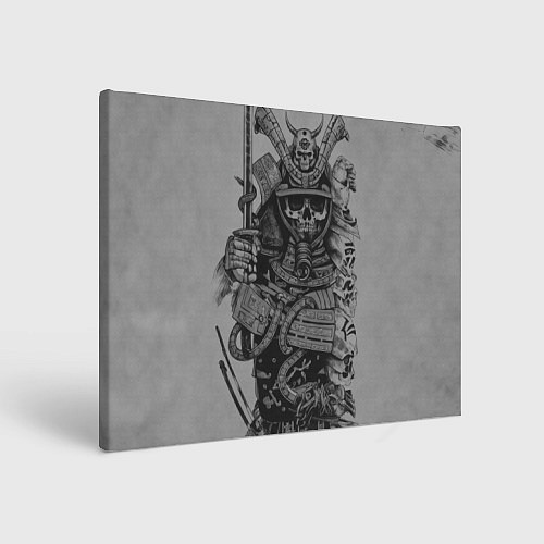 Картина прямоугольная Мертвый самурай призрак / 3D-принт – фото 1