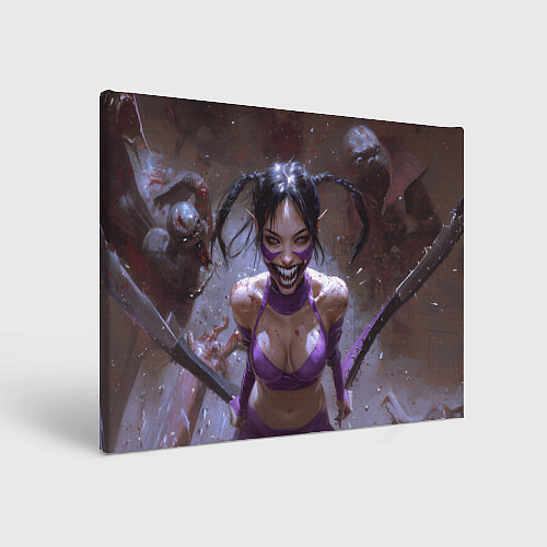 Картина прямоугольная Сумасшедшая Милина / 3D-принт – фото 1