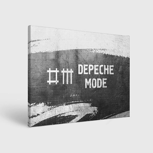 Картина прямоугольная Depeche Mode - grey gradient по-горизонтали / 3D-принт – фото 1