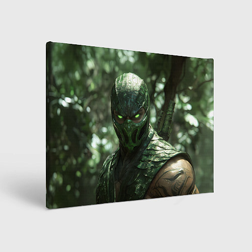 Картина прямоугольная Рептилия в джунглях / 3D-принт – фото 1