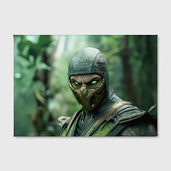 Холст прямоугольный Рептилия в классической маске, цвет: 3D-принт — фото 2