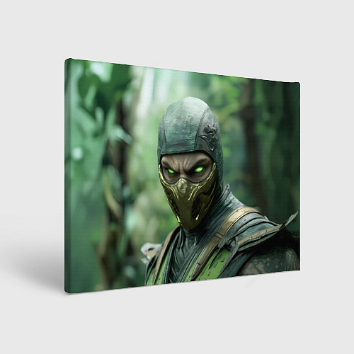 Картина прямоугольная Рептилия в классической маске / 3D-принт – фото 1