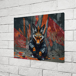 Холст прямоугольный Лис из подворотни, цвет: 3D-принт — фото 2