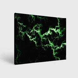 Картина прямоугольная Lightning green glow