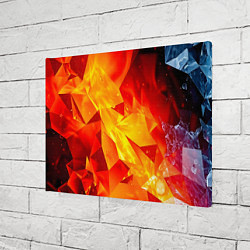 Холст прямоугольный Кристаллы огня, цвет: 3D-принт — фото 2