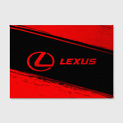 Холст прямоугольный Lexus - red gradient по-горизонтали, цвет: 3D-принт — фото 2