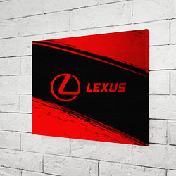 Холст прямоугольный Lexus - red gradient по-горизонтали, цвет: 3D-принт — фото 2