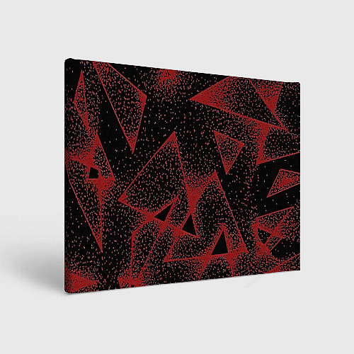 Картина прямоугольная Triangles with dots / 3D-принт – фото 1