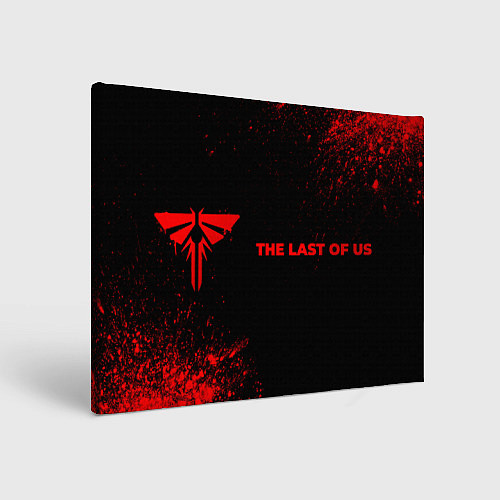 Картина прямоугольная The Last Of Us - red gradient по-горизонтали / 3D-принт – фото 1