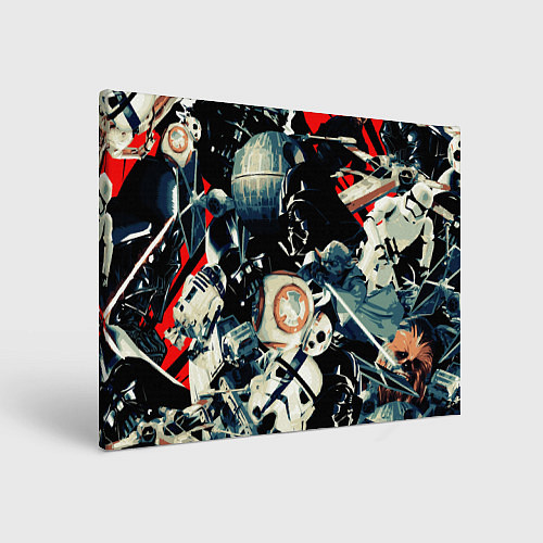 Картина прямоугольная Звездные войны персонажи / 3D-принт – фото 1