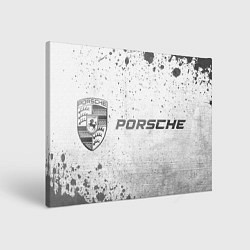 Холст прямоугольный Porsche - white gradient по-горизонтали, цвет: 3D-принт