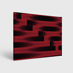 Холст прямоугольный Color red square, цвет: 3D-принт