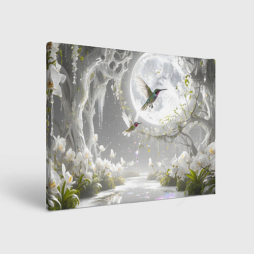 Картина прямоугольная Сказочные птички / 3D-принт – фото 1