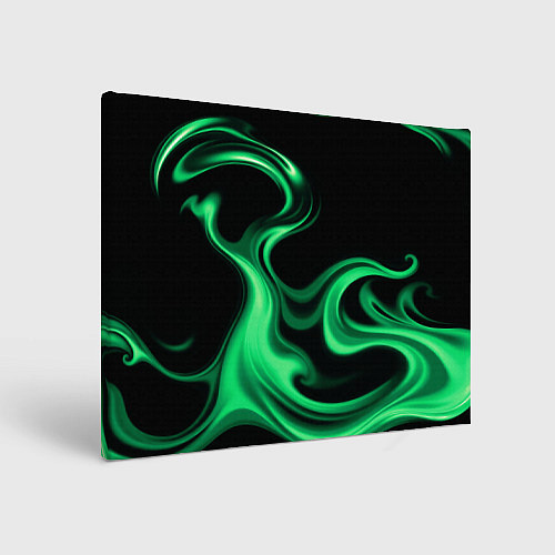 Картина прямоугольная Color green smoke / 3D-принт – фото 1