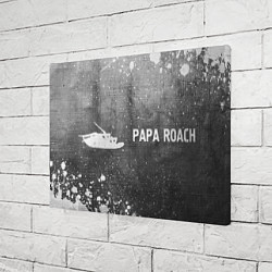 Холст прямоугольный Papa Roach - grey gradient по-горизонтали, цвет: 3D-принт — фото 2