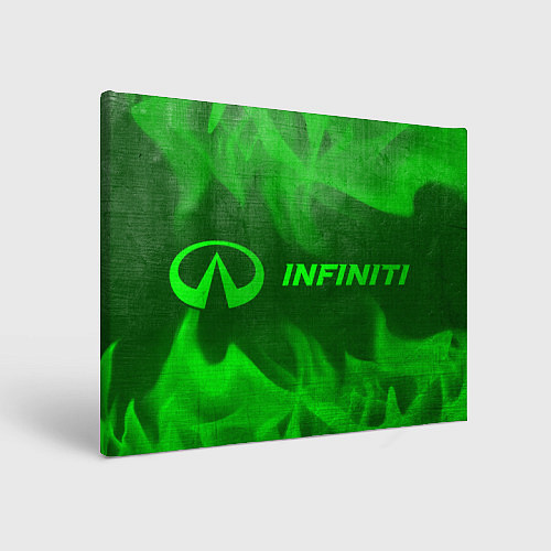 Картина прямоугольная Infiniti - green gradient по-горизонтали / 3D-принт – фото 1