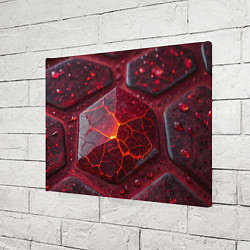 Холст прямоугольный Горящие рубины, цвет: 3D-принт — фото 2