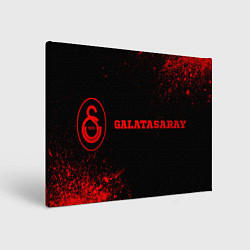 Холст прямоугольный Galatasaray - red gradient по-горизонтали, цвет: 3D-принт
