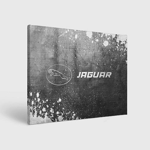 Картина прямоугольная Jaguar - grey gradient по-горизонтали / 3D-принт – фото 1
