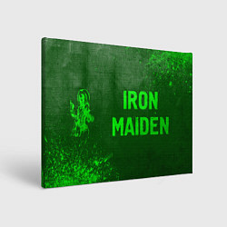 Картина прямоугольная Iron Maiden - green gradient по-горизонтали