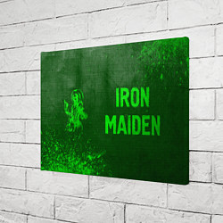 Холст прямоугольный Iron Maiden - green gradient по-горизонтали, цвет: 3D-принт — фото 2