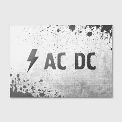 Холст прямоугольный AC DC - white gradient по-горизонтали, цвет: 3D-принт — фото 2