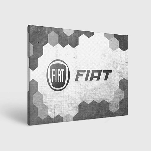 Картина прямоугольная Fiat - white gradient по-горизонтали / 3D-принт – фото 1