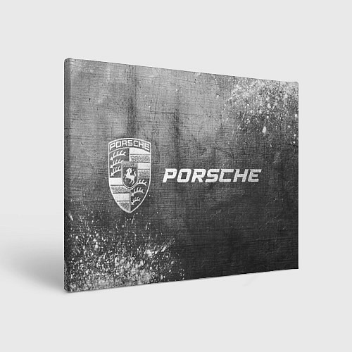 Картина прямоугольная Porsche - grey gradient по-горизонтали / 3D-принт – фото 1