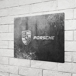 Холст прямоугольный Porsche - grey gradient по-горизонтали, цвет: 3D-принт — фото 2