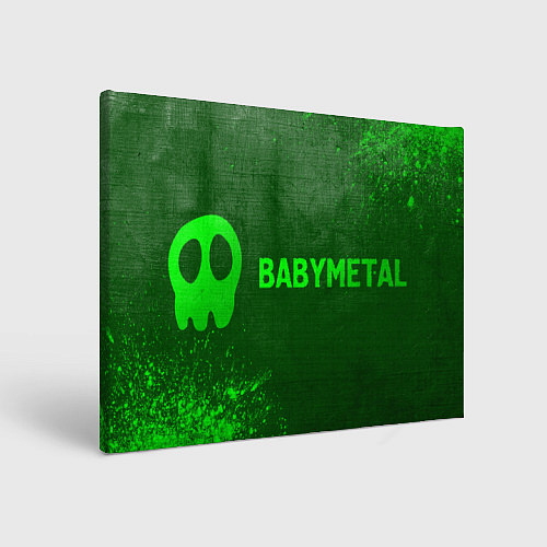 Картина прямоугольная Babymetal - green gradient по-горизонтали / 3D-принт – фото 1