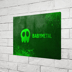 Холст прямоугольный Babymetal - green gradient по-горизонтали, цвет: 3D-принт — фото 2