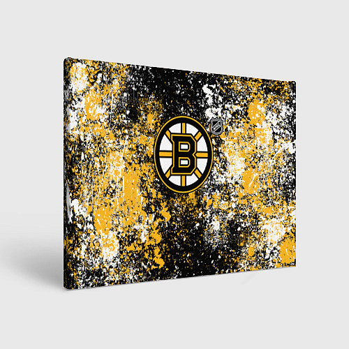 Картина прямоугольная Boston Bruins NHL black / 3D-принт – фото 1