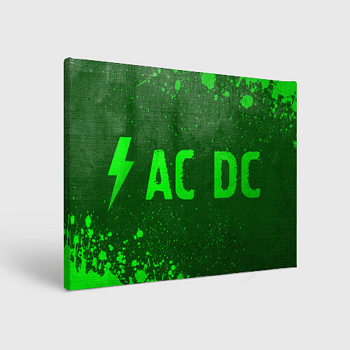 Картина прямоугольная AC DC - green gradient по-горизонтали / 3D-принт – фото 1