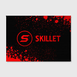 Холст прямоугольный Skillet - red gradient по-горизонтали, цвет: 3D-принт — фото 2