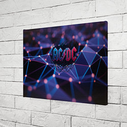 Холст прямоугольный ACDC лого в градиенте, цвет: 3D-принт — фото 2
