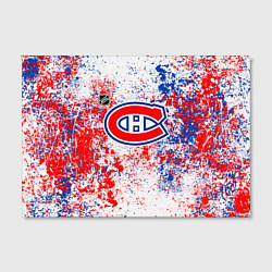 Холст прямоугольный Montreal Canadiens NHL white, цвет: 3D-принт — фото 2