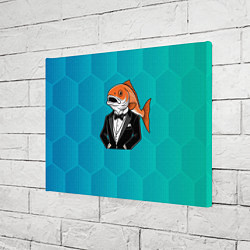 Холст прямоугольный Рыба в смокинге, цвет: 3D-принт — фото 2