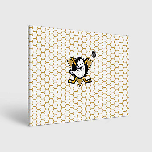 Картина прямоугольная Анахайм Дакс - белые соты / 3D-принт – фото 1