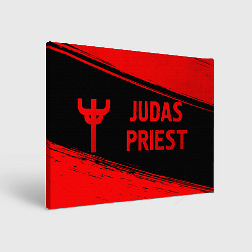 Картина прямоугольная Judas Priest - red gradient по-горизонтали / 3D-принт – фото 1