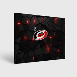 Холст прямоугольный Каролина Харрикейнз - НХЛ хоккей, цвет: 3D-принт