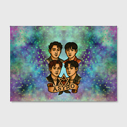 Холст прямоугольный Astro в стиле татуировки, цвет: 3D-принт — фото 2