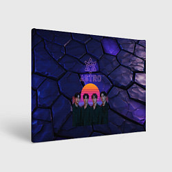 Картина прямоугольная Astro retro style
