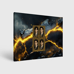 Картина прямоугольная Astro в золотой рамке