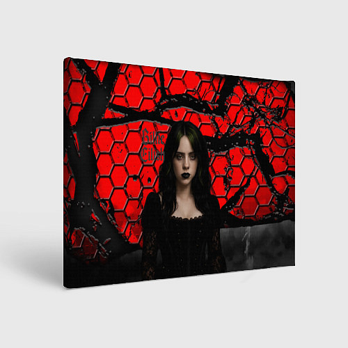 Картина прямоугольная Билли Айлиш готический образ / 3D-принт – фото 1
