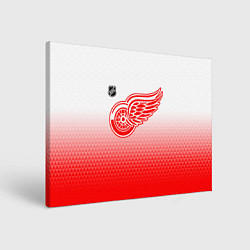 Картина прямоугольная Детройт Ред Уингз - красно белый градиент