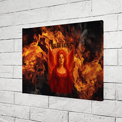 Холст прямоугольный Билли Айлиш из огня, цвет: 3D-принт — фото 2