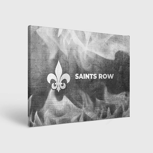 Картина прямоугольная Saints Row - grey gradient по-горизонтали / 3D-принт – фото 1