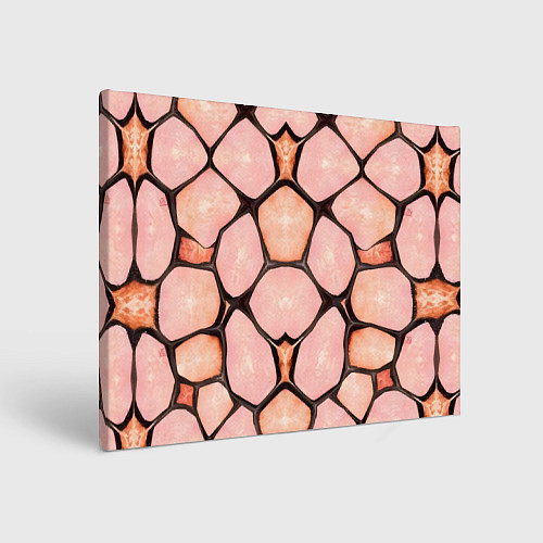 Картина прямоугольная Розовые пятна жирафа / 3D-принт – фото 1