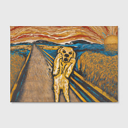Холст прямоугольный Крик - Пёс, цвет: 3D-принт — фото 2