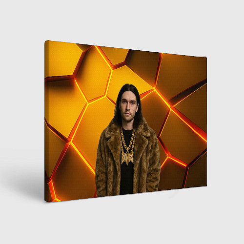 Картина прямоугольная Bones с цепью в шубе / 3D-принт – фото 1